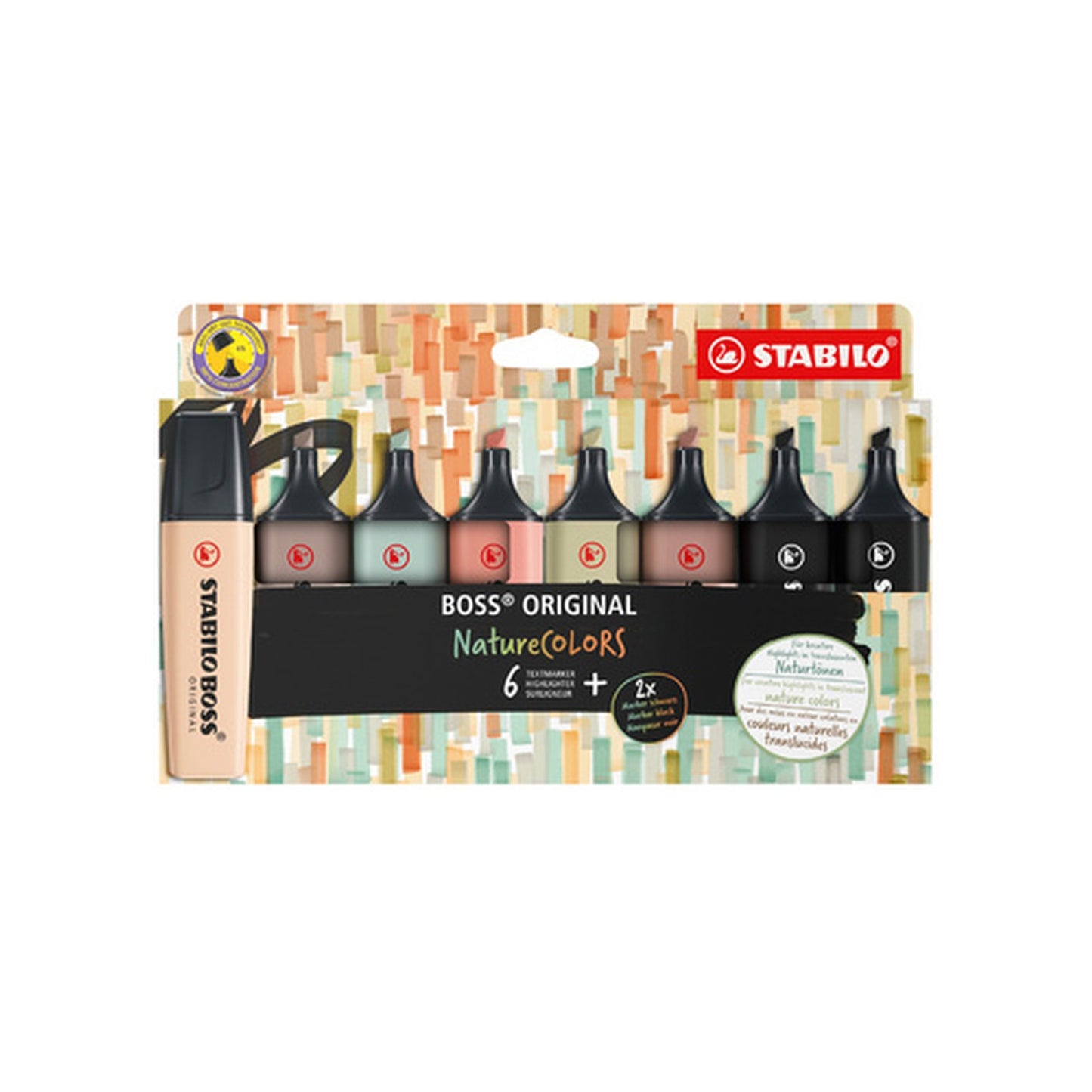 STABILO Surligneur "BOSS ORIGINAL" NatureCOLORS, étui de 8