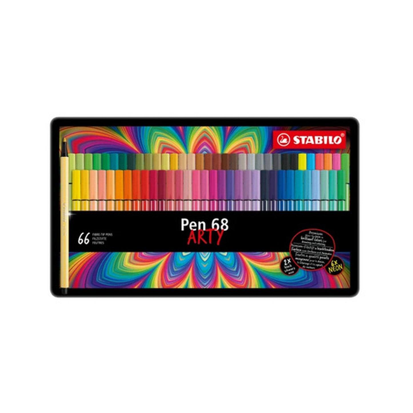 STABILO Feutre de coloriage Pen 68 ARTY, étui de 66