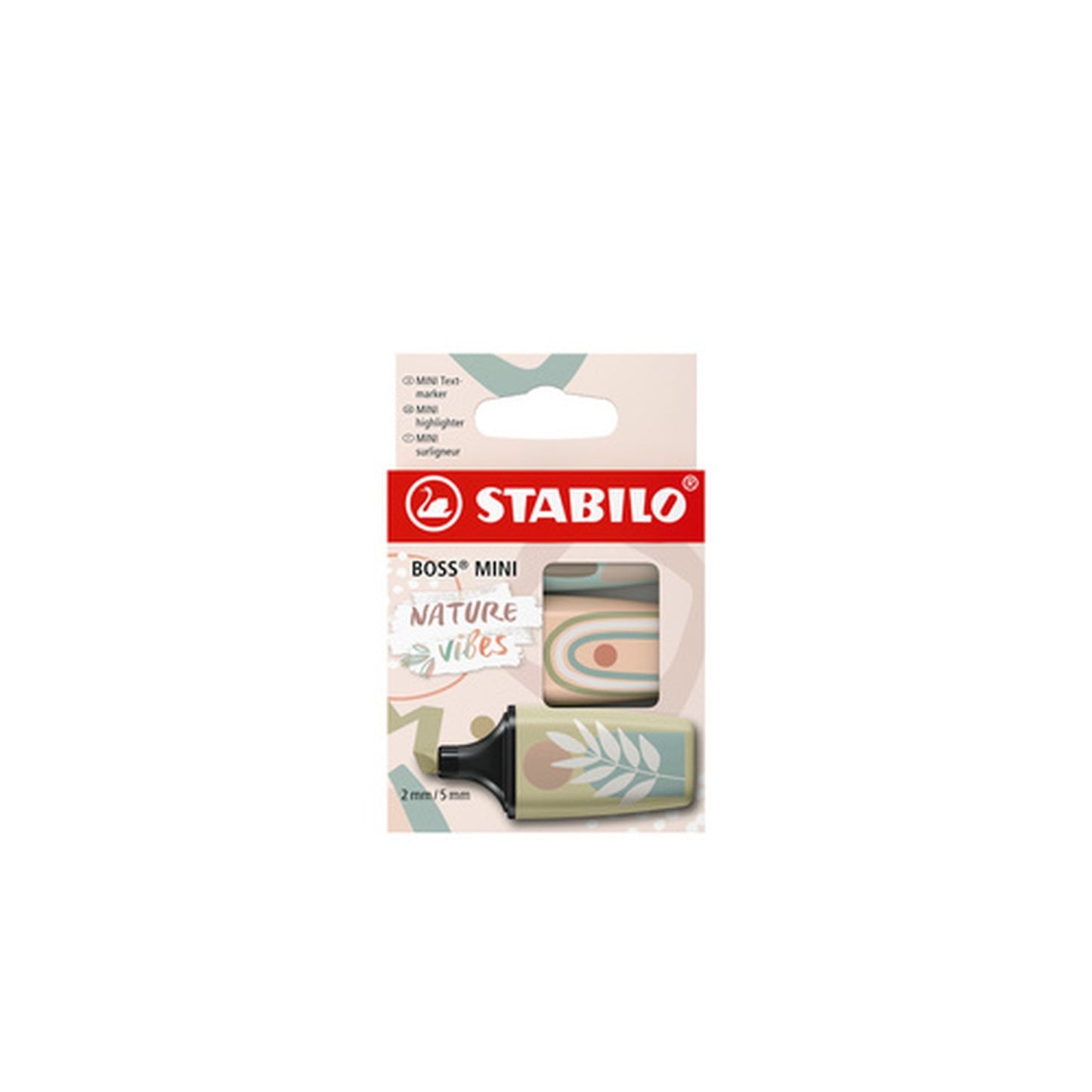 STABILO Surligneur BOSS MINI Naturevibes, étui carton de 3