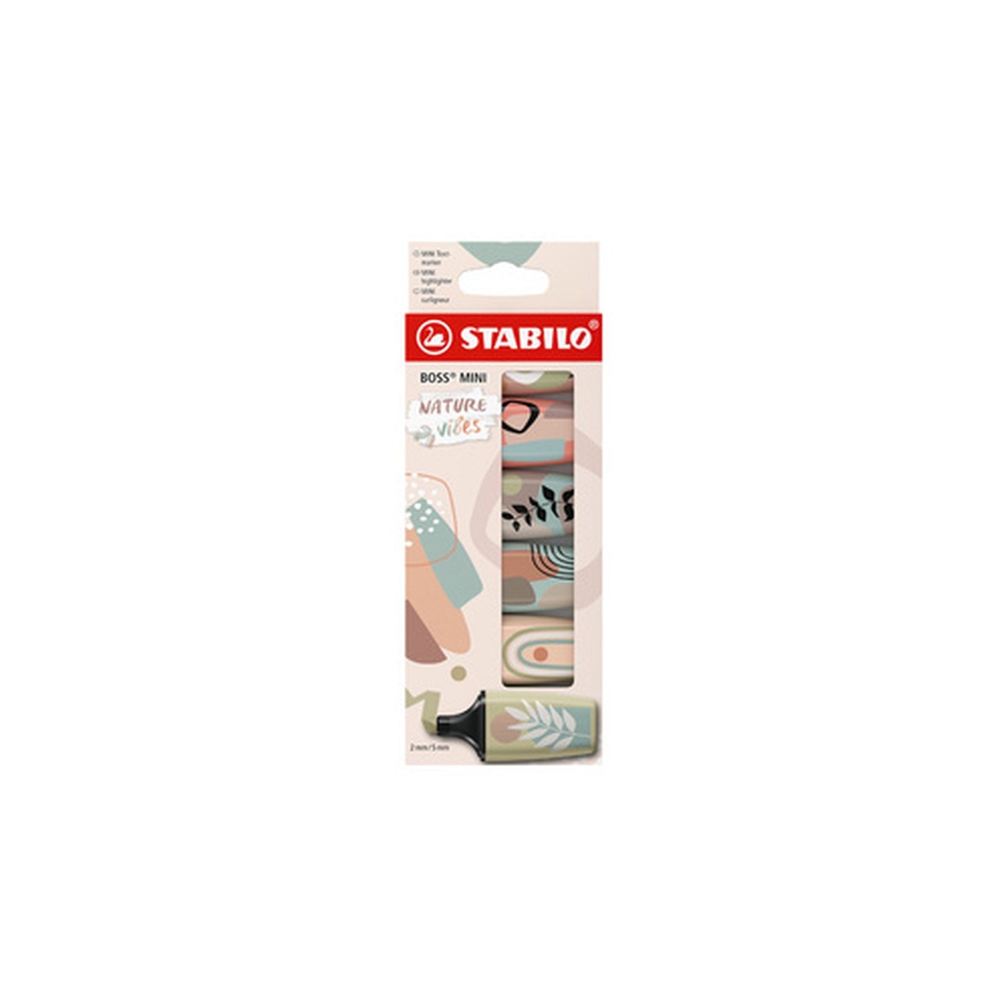 STABILO Surligneur BOSS MINI Naturevibes, étui carton de 6