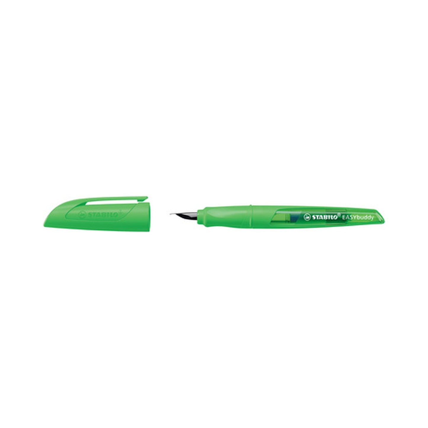 STABILO Stylo plume EASYbuddy FLUO M, pour droitiers, vert