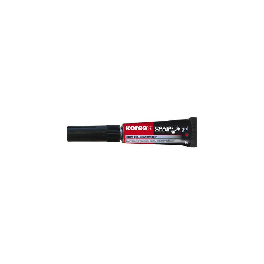 Kores colle instantanée "PowerGlue" gel, 3 g, tube