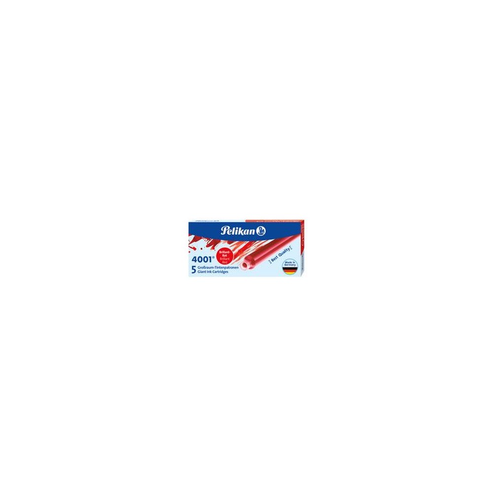 Pelikan Cartouches d'encre grand volume 4001 GTP/5, rouge