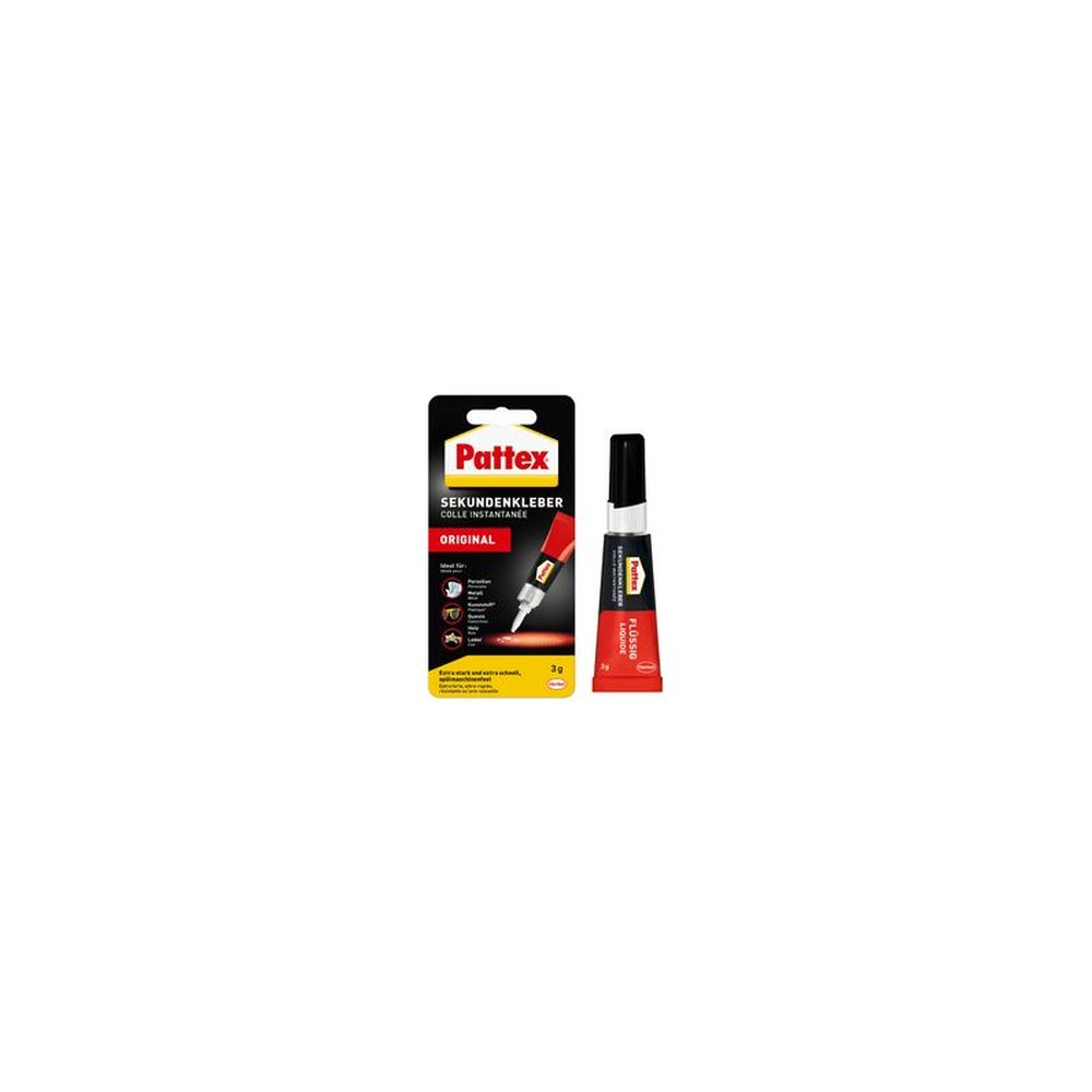Pattex Colle liquide instantanée ORIGINAL, tube de 3 g