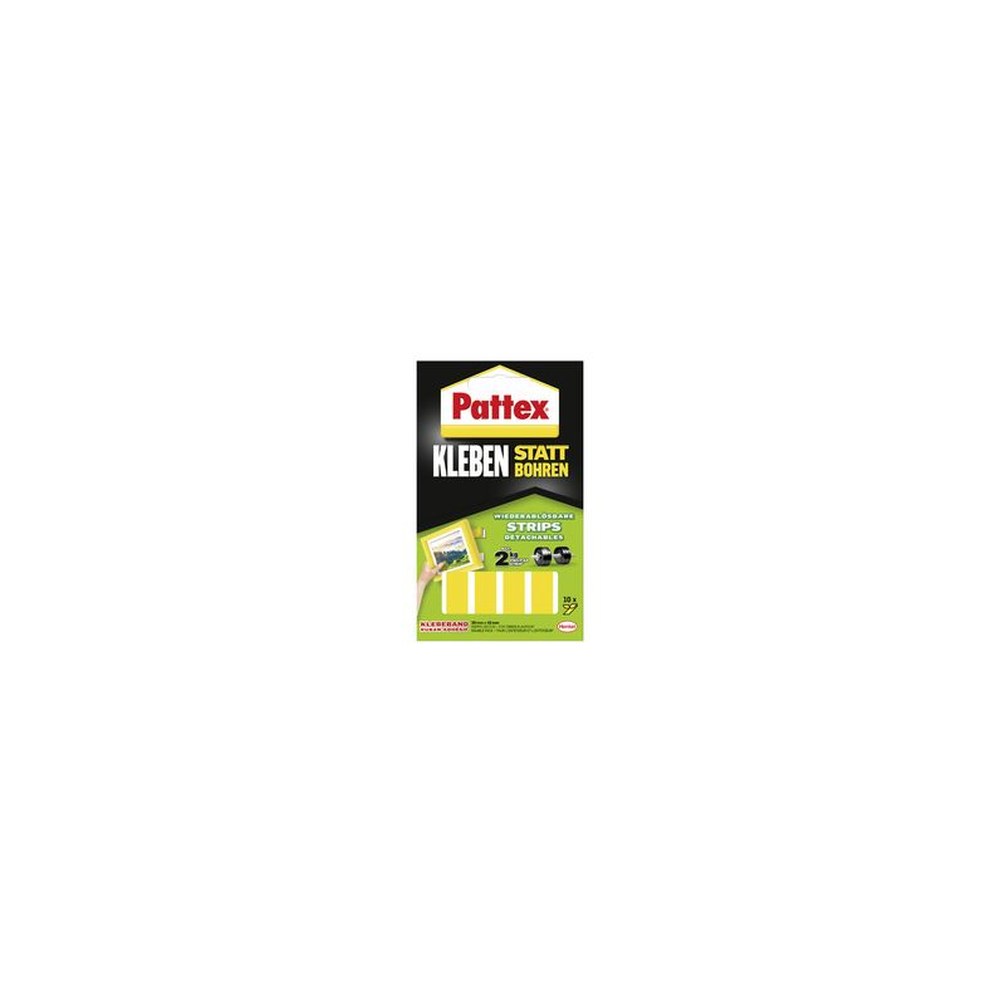 Pattex Pastilles adhésives pour montage, détachables, jaune