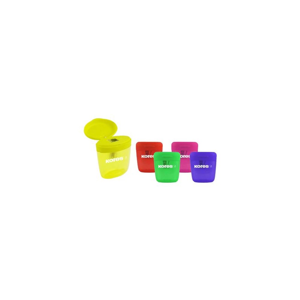 Kores Taille-crayons "Deposito one", de couleurs assorties
