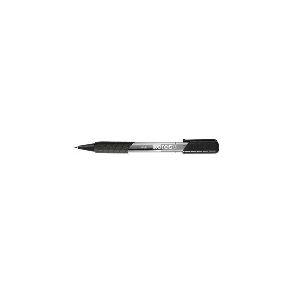 Kores stylo à bille rétractable jetable K-PEN K6, F, noir