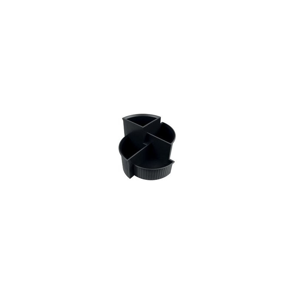 helit Pot multifonction Linear, 4 compartiments, noir