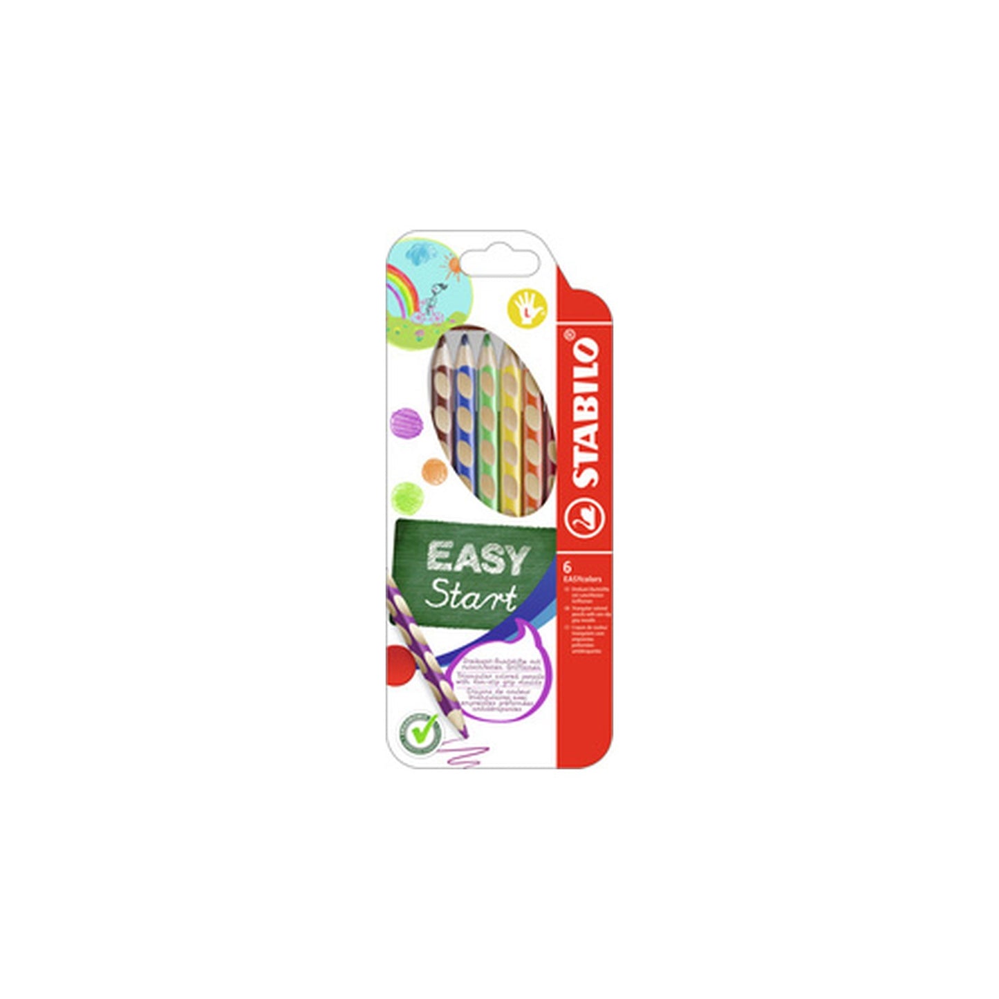 STABILO Crayon de couleur EASYcolors L, étui de 6