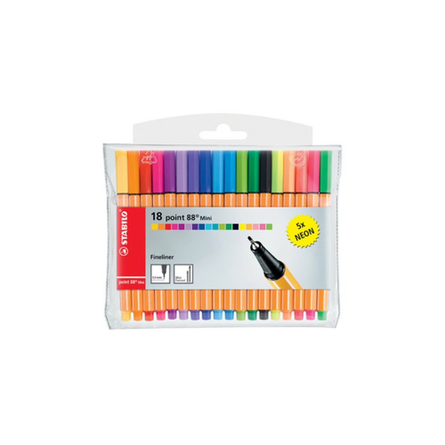 STABILO Feutre à pointe fine point 88 Mini, étui plastique