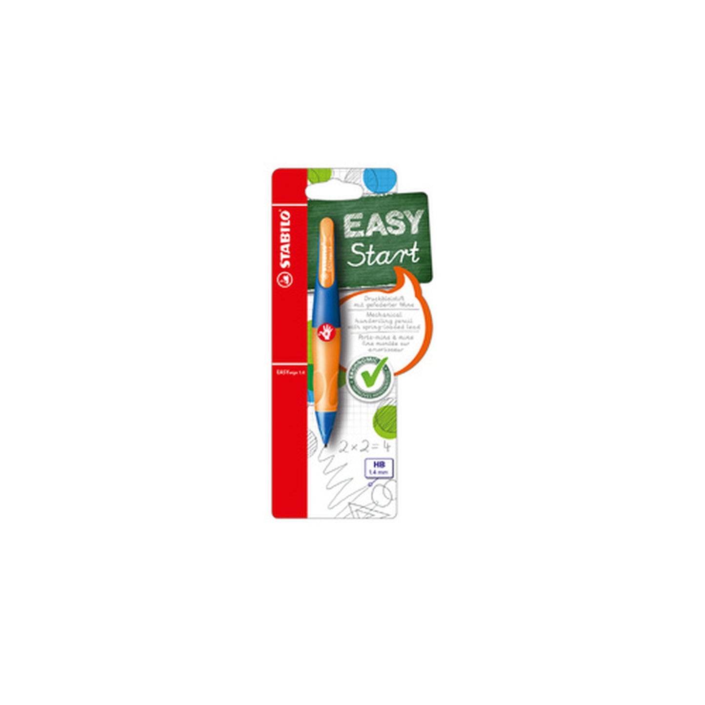 STABILO Porte-mines EASYergo 1.4, outremer/orange fluo