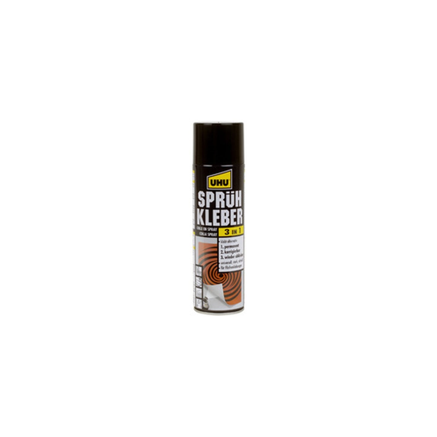 UHU Colle en spray 3 en 1, redécollable, spray de 500 ml