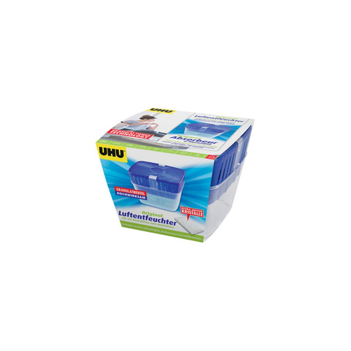 UHU Déshumidificateur, pour les pièces jusqu'à 45 m3,