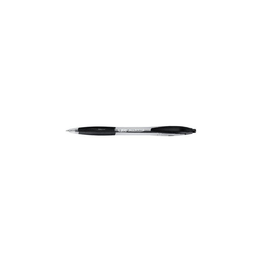 BIC Stylo à bille rétractable Atlantis Classic, noir