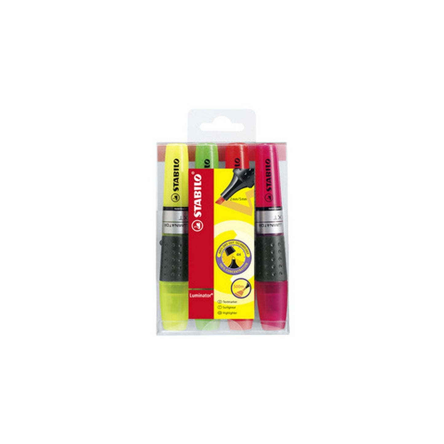 STABILO Surligneur LUMINATOR, étui en PET de 4