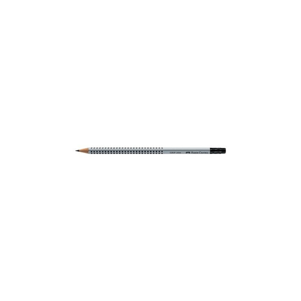 FABER-CASTELL Crayon GRIP 2001 avec gomme, degré dureté: HB