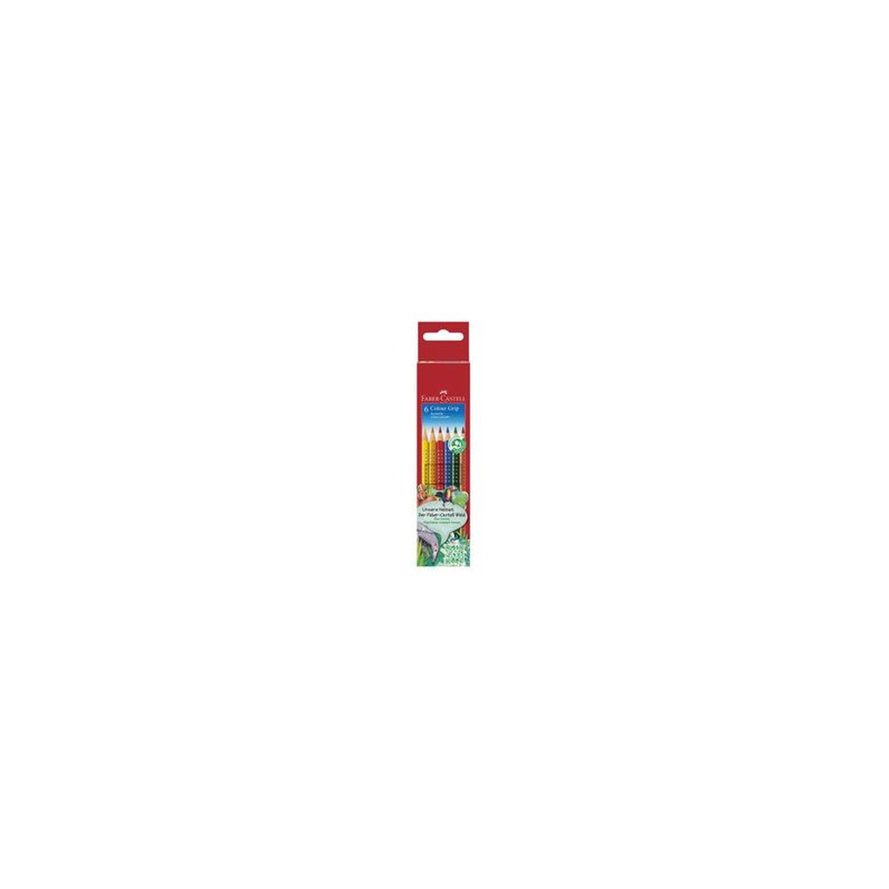 FABER-CASTELL Crayons de couleur Colour GRIP, étui de 6