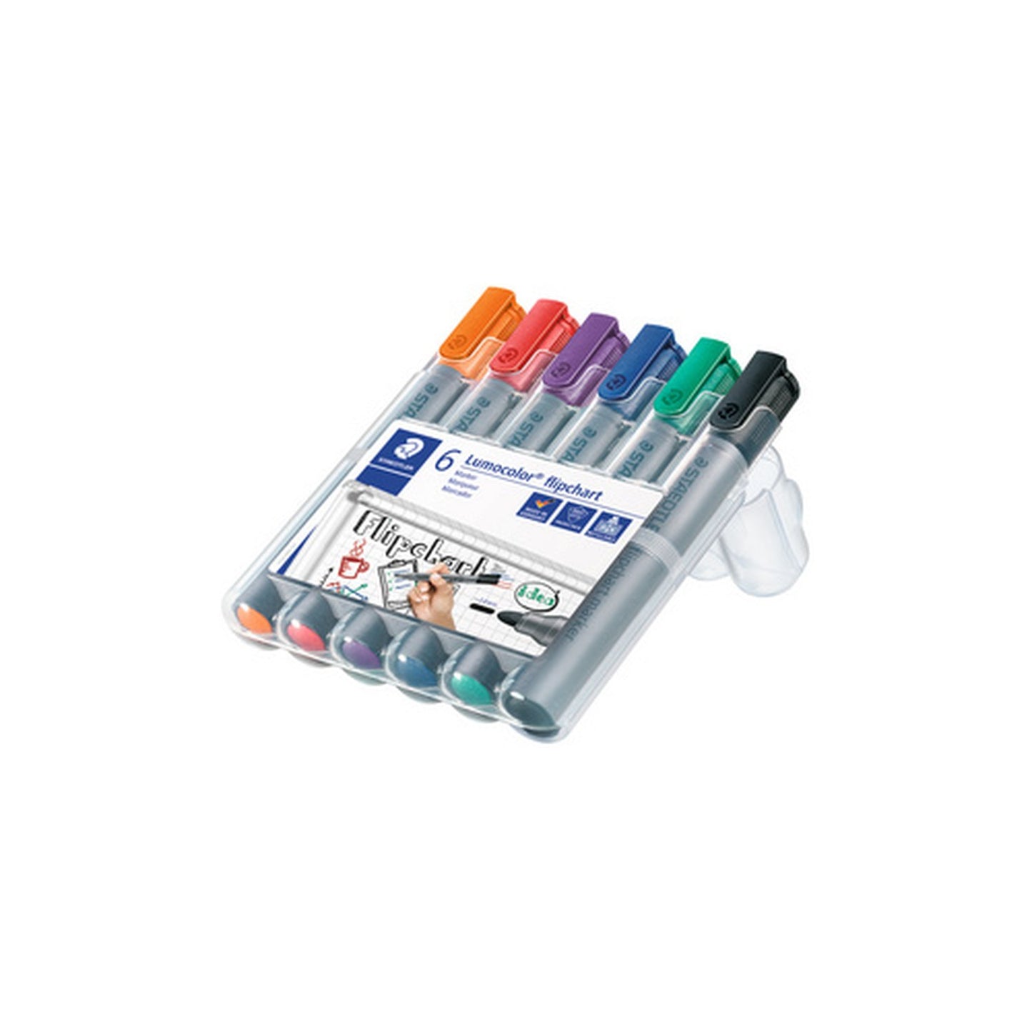 STAEDTLER Marqueur de conférence 356 Lumocolor, étui de 6