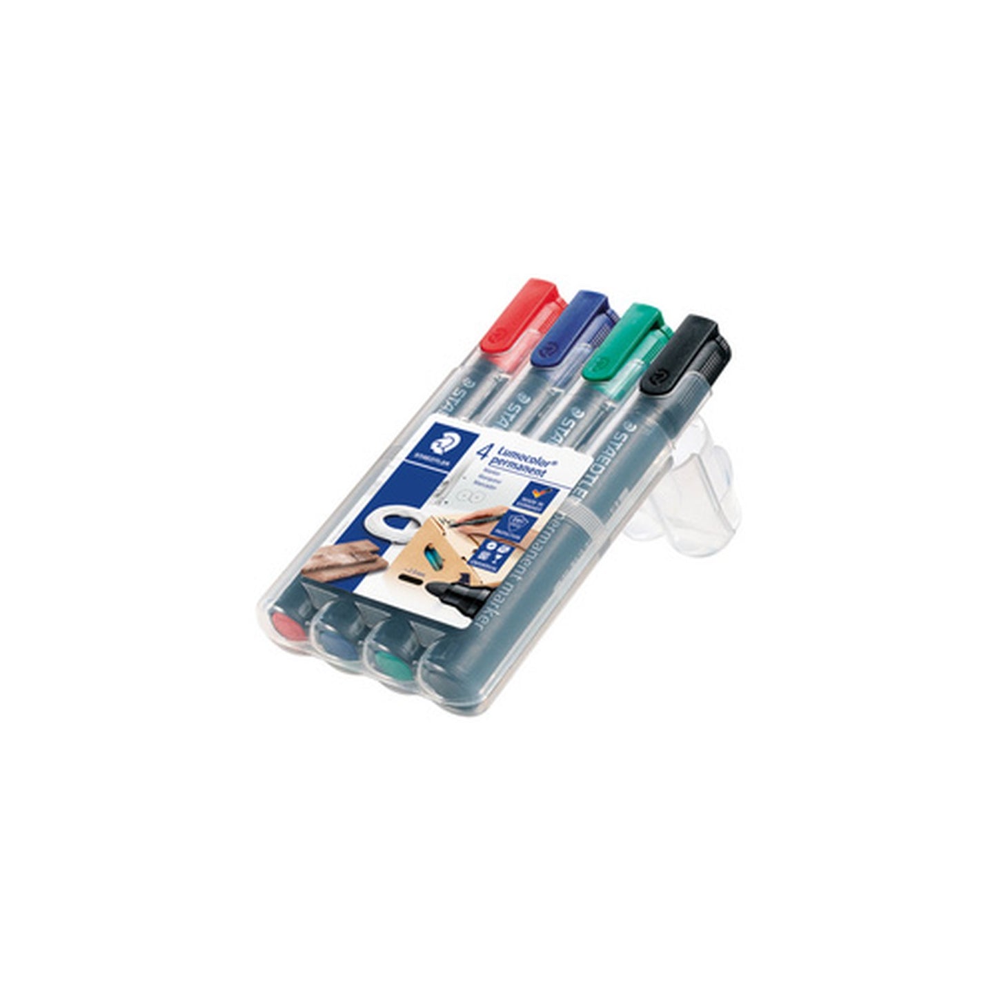 STAEDTLER Marqueur permanent 352 Lumocolor, étui de 4