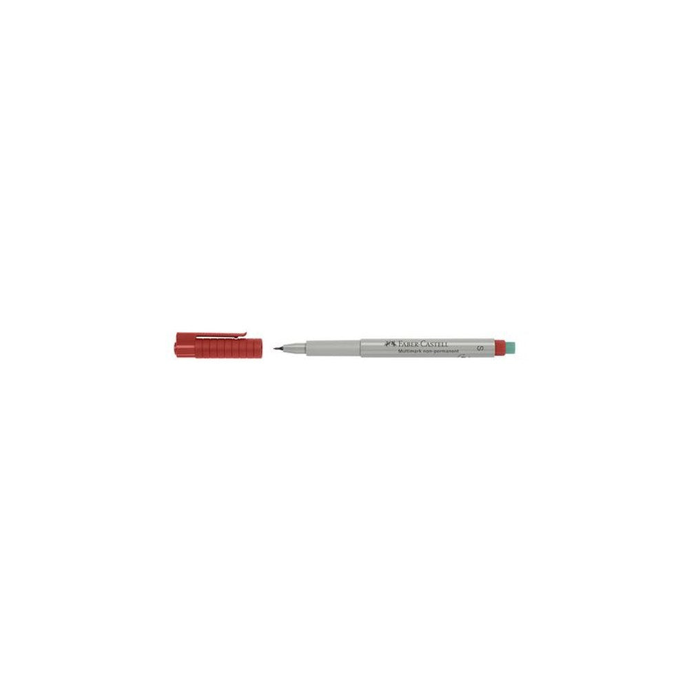 FABER-CASTELL Marqueur NonPermanent MULTIMARK S, rouge