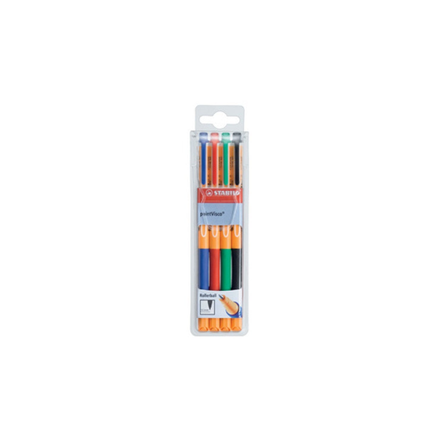STABILO Stylo à encre gel pointVisco, étui plastique de 4