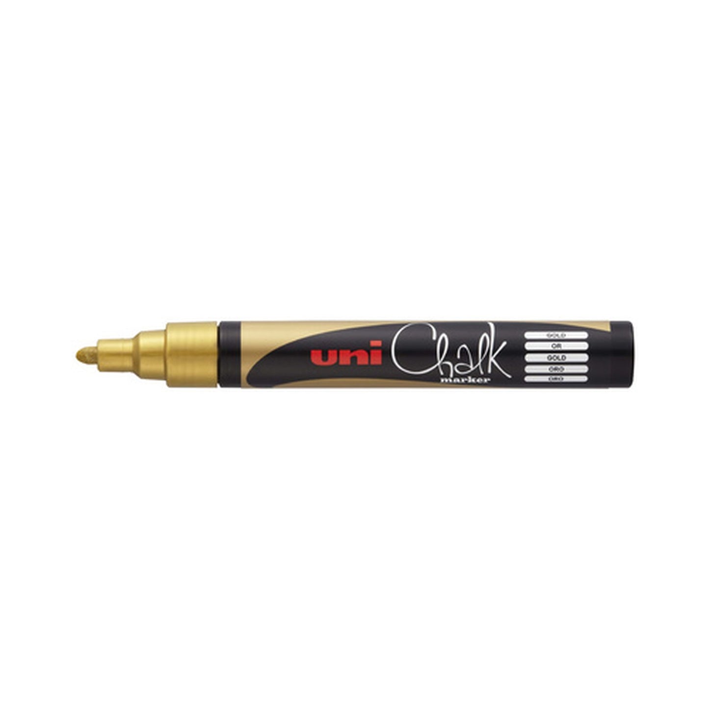 uni-ball Marqueur craie Chalk marker PWE5M, or