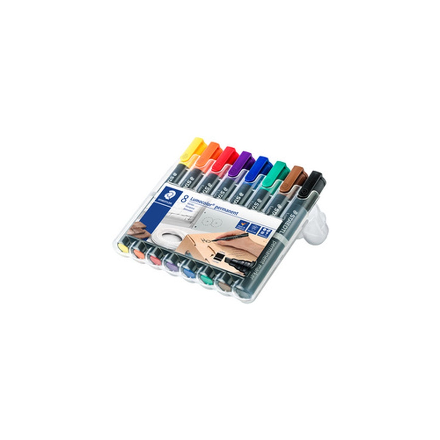 STAEDTLER Marqueur permanent 350 Lumocolor, étui de 8