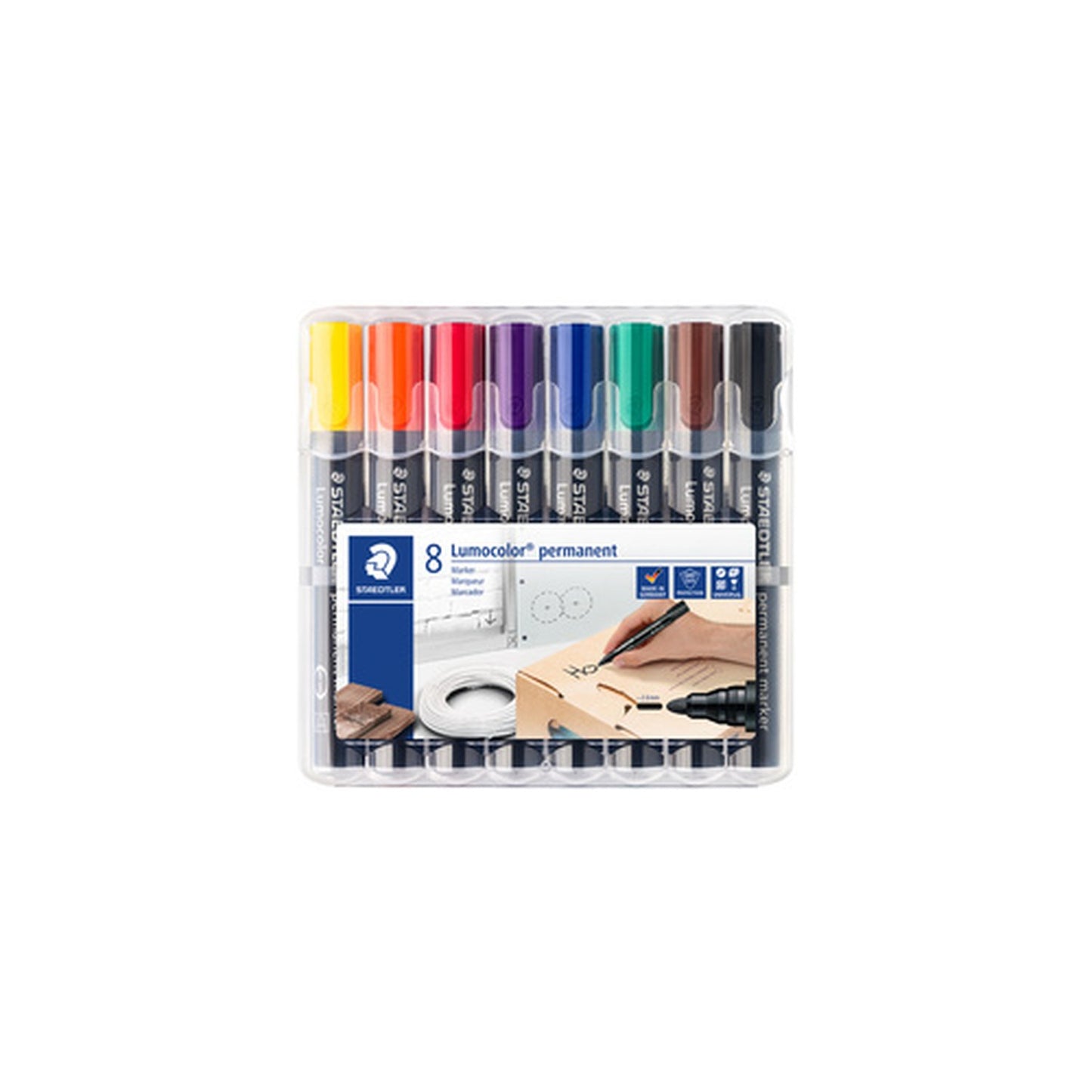STAEDTLER Marqueur permanent 352 Lumocolor, étui de 8