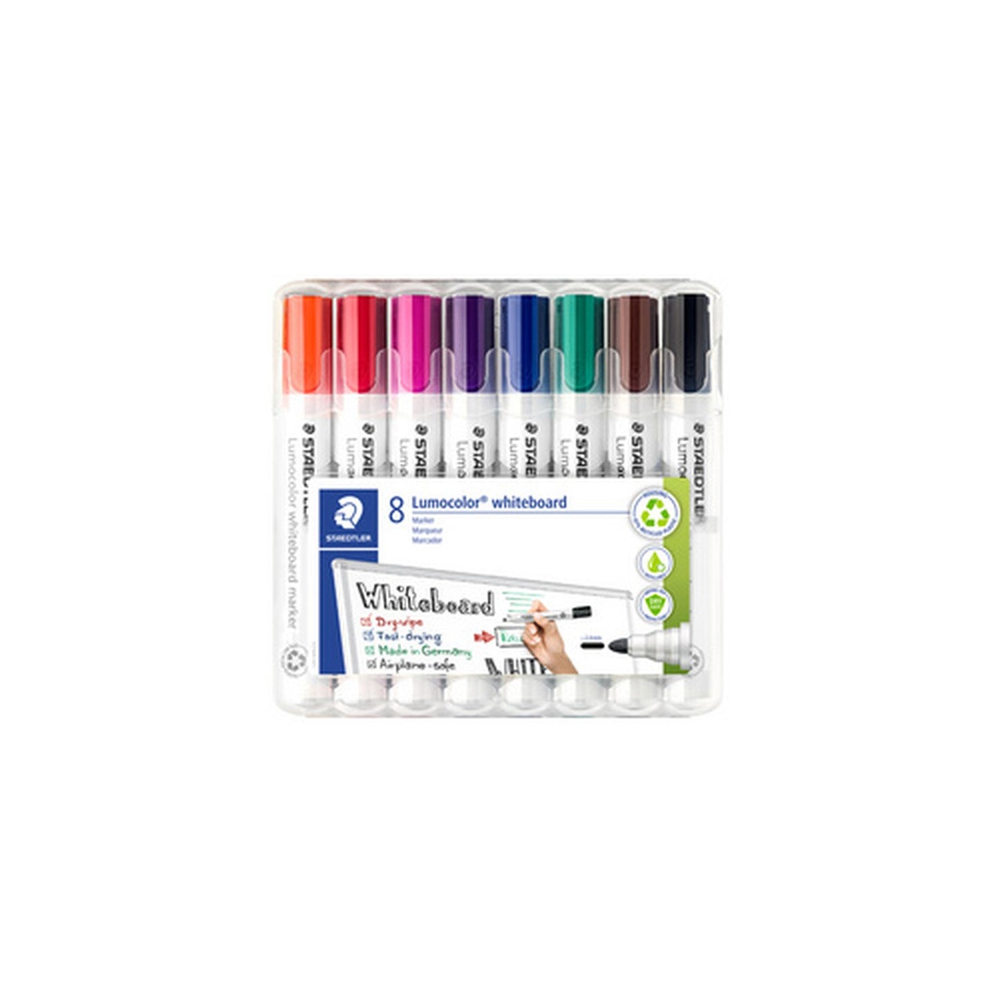 STAEDTLER Marqueur tableau blanc 351 Lumocolor, étui de 8