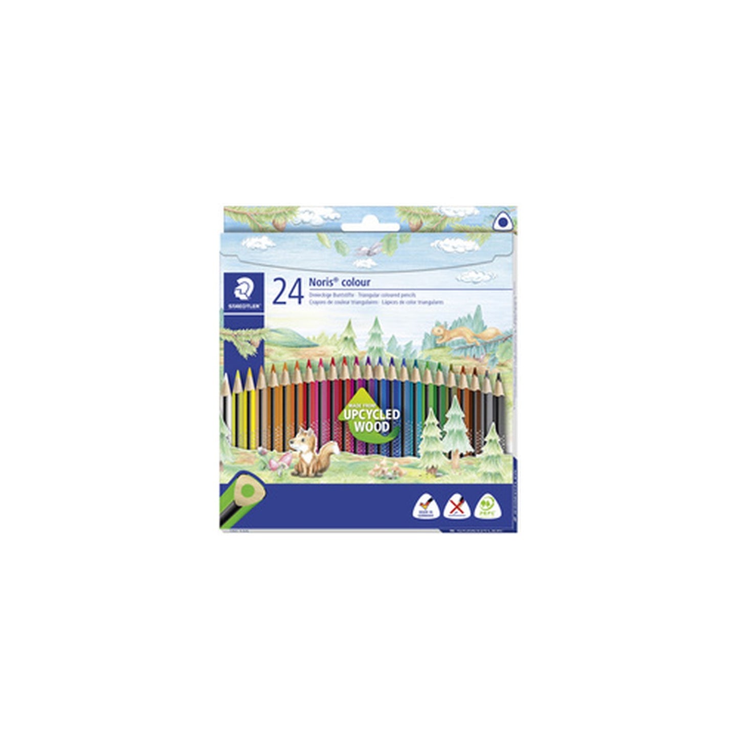 STAEDTLER Crayon de couleur Noris colour, étui carton de 24