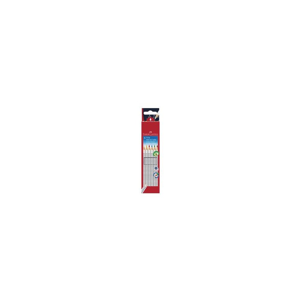 FABER-CASTELL Crayon pour cahier et tableau GRIP, étui