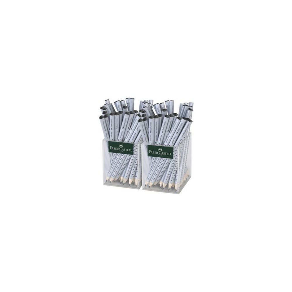 FABER-CASTELL Crayon Jumbo GRIP dans un pot, argent