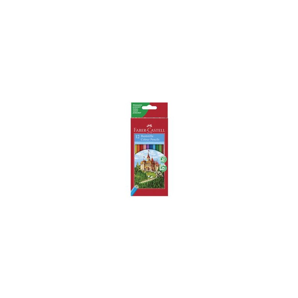FABER-CASTELL Crayons de couleur hexagonaux CASTLE, étui en