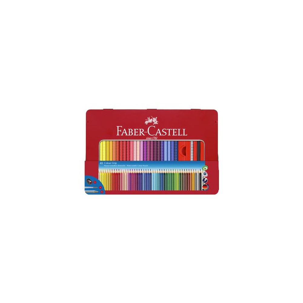FABER-CASTELL Crayon de couleur Colour GRIP, étui de 48