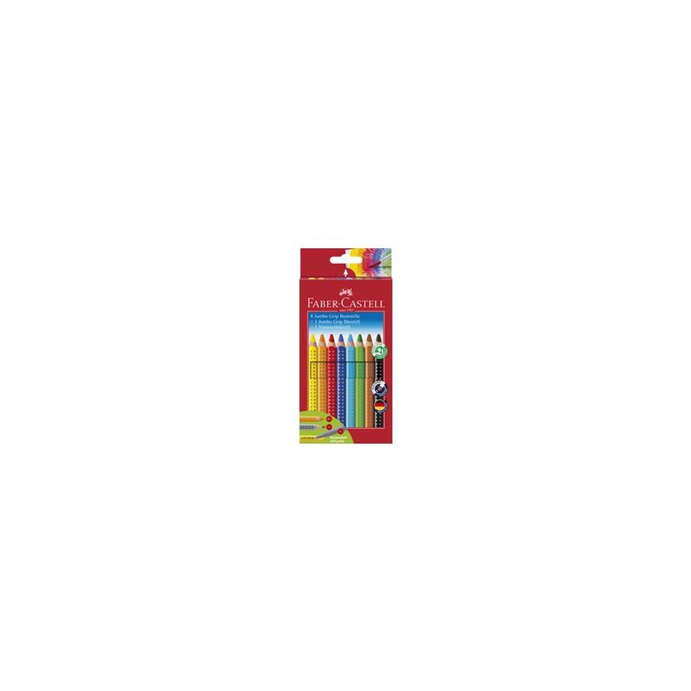 FABER-CASTELL Crayons de couleur Jumbo GRIP, étui promo