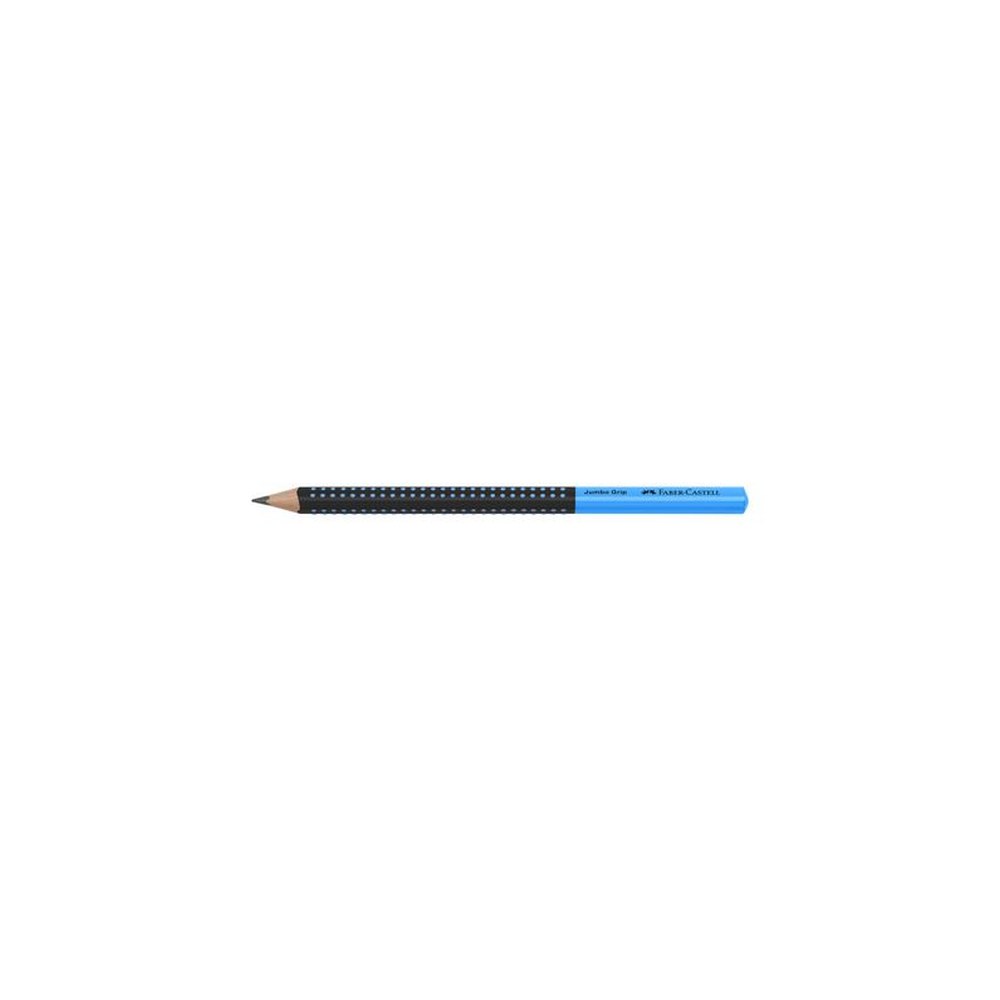 FABER-CASTELL Crayon graphite Jumbo GRIP TWO TONE, bleu