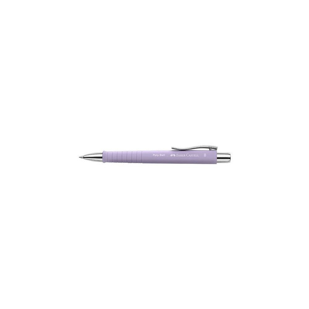 FABER-CASTELL Stylo-bille rétractable POLY BALL XB, lilas