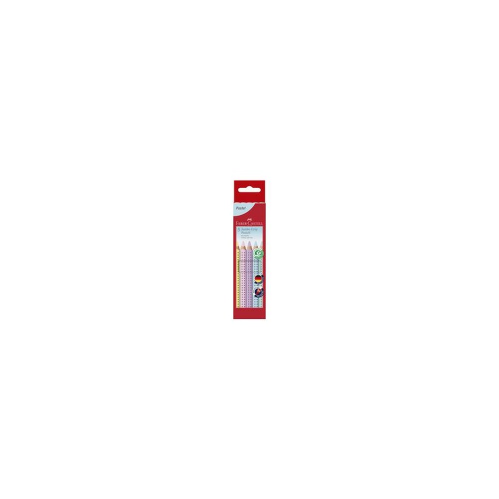 FABER-CASTELL Crayon de couleur triangulaire Jumbo GRIP