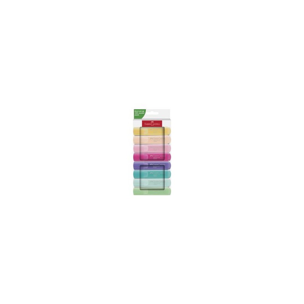 FABER-CASTELL Surligneur TEXTLINER 46 PASTEL, étui de 8