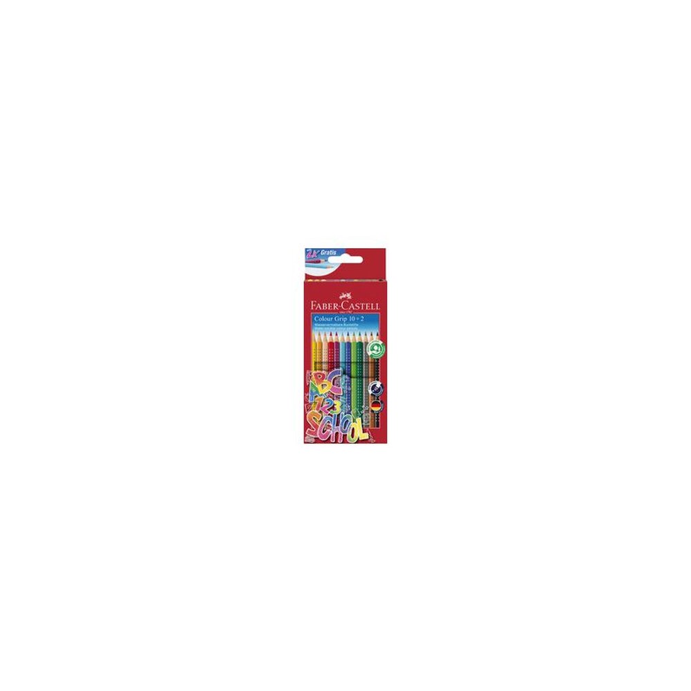 FABER-CASTELL Crayon de couleur Colour GRIP, étui promo