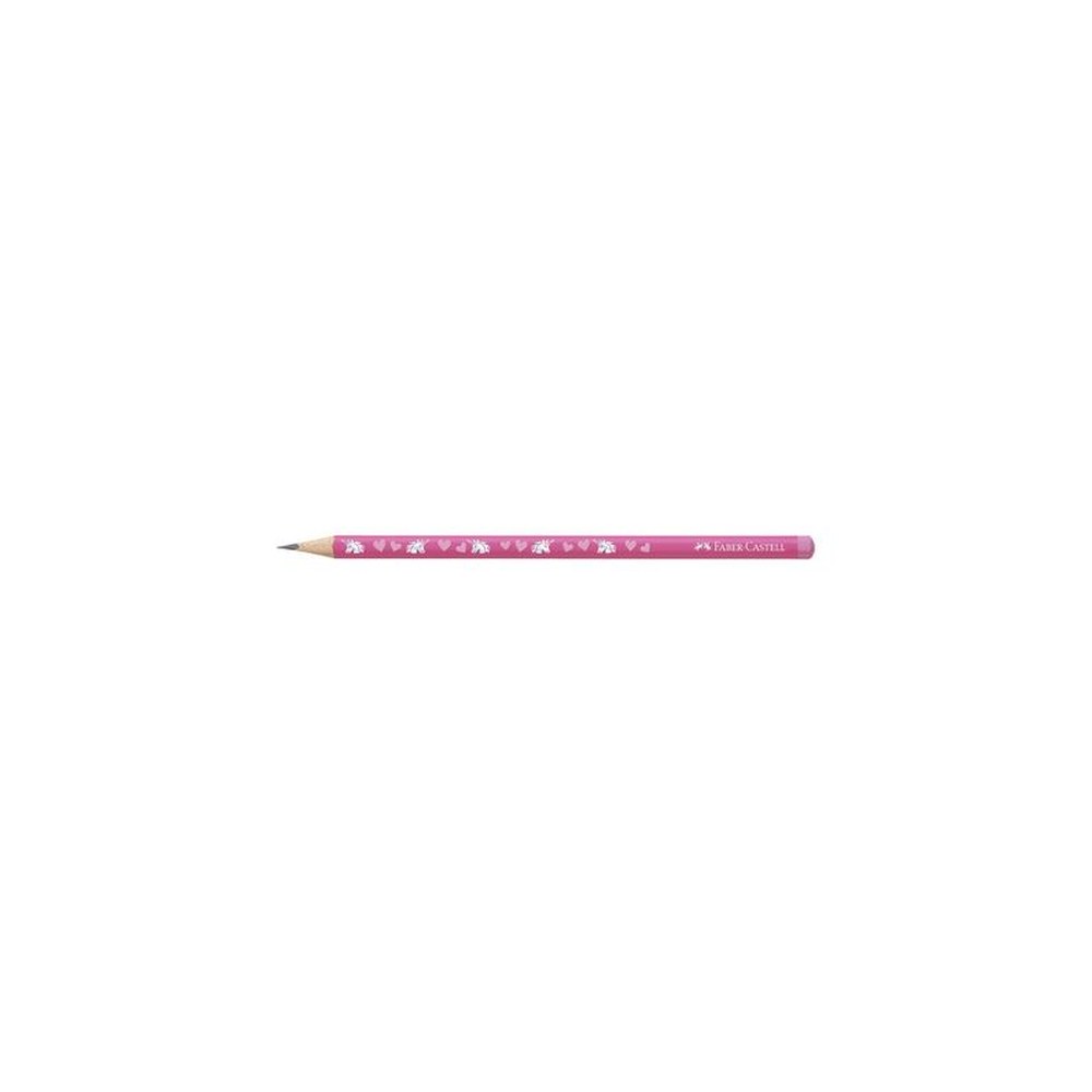 FABER-CASTELL Crayon de papier Licorne, HB, rose