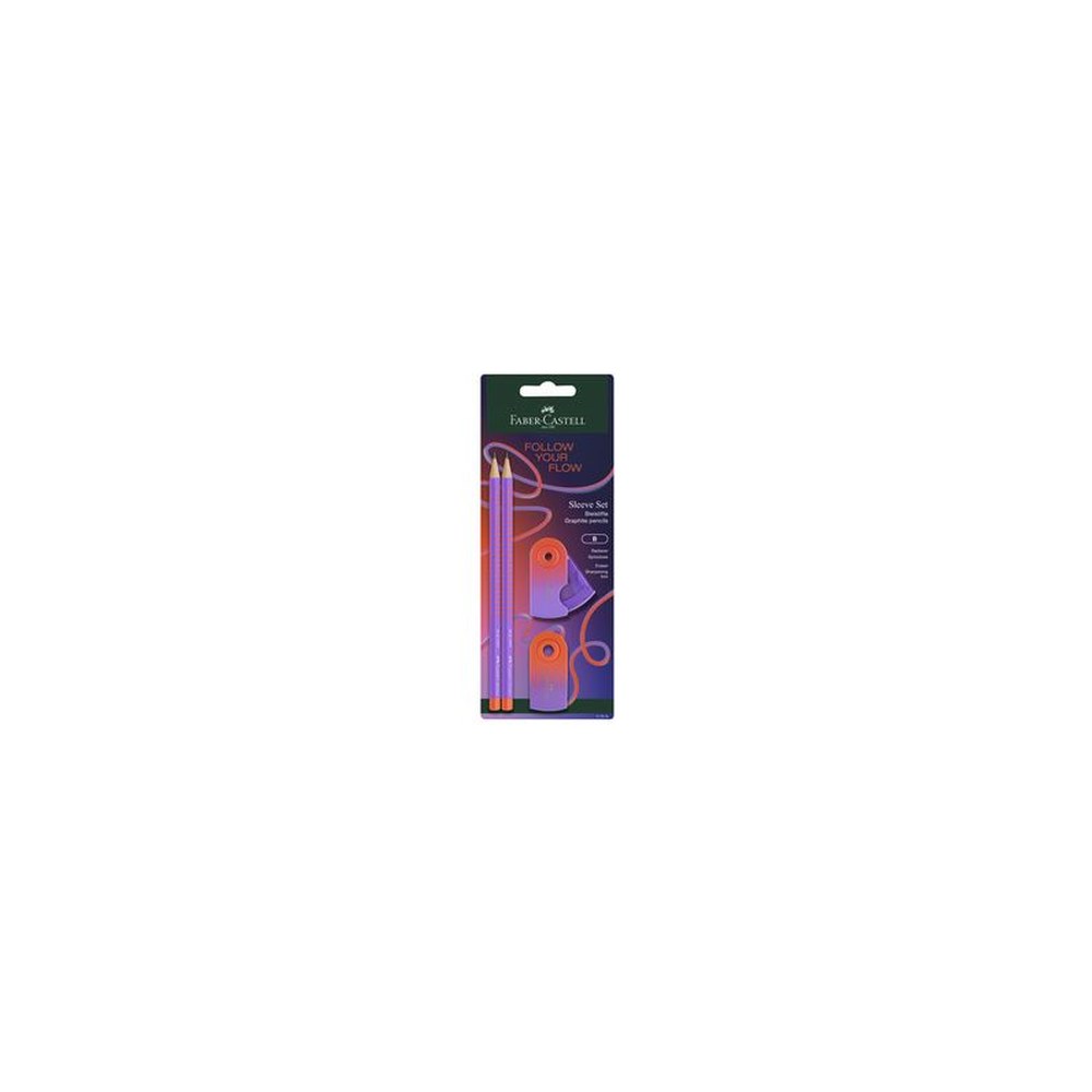 FABER-CASTELL Kit d'écriture GRIP Flow Edition, punchy melon