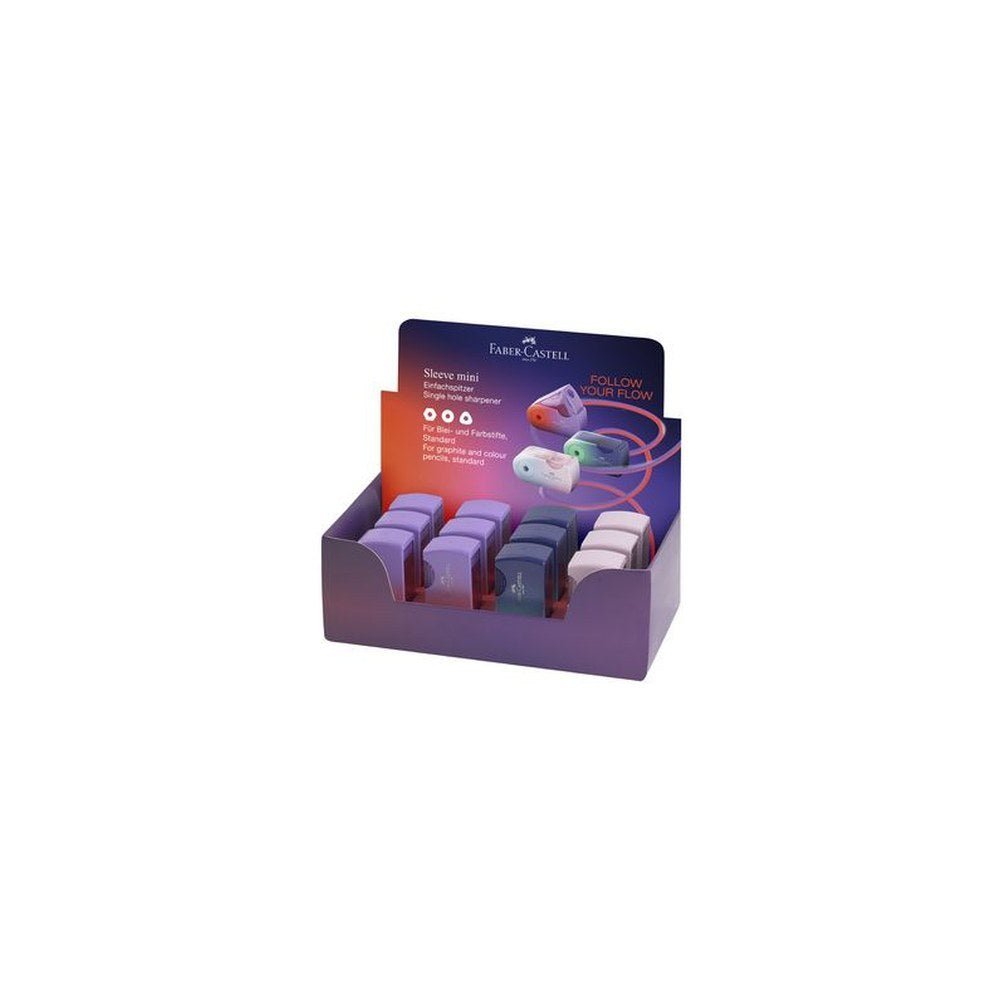 FABER-CASTELL Taille-crayon SLEEVE MINI Flow Edition x12