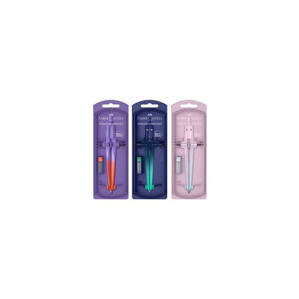 FABER-CASTELL Compas à réglage rapide STREAM Flow Edition x5