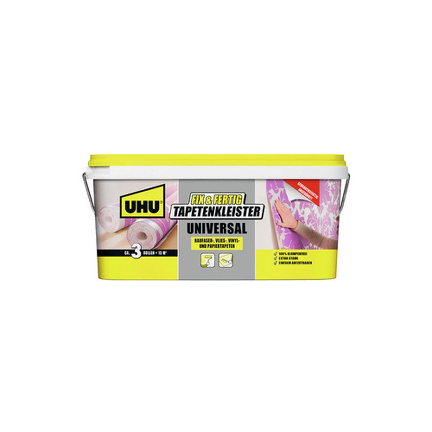 UHU Fix & Fertig Colle à tapisser Universal, seau 5 kg
