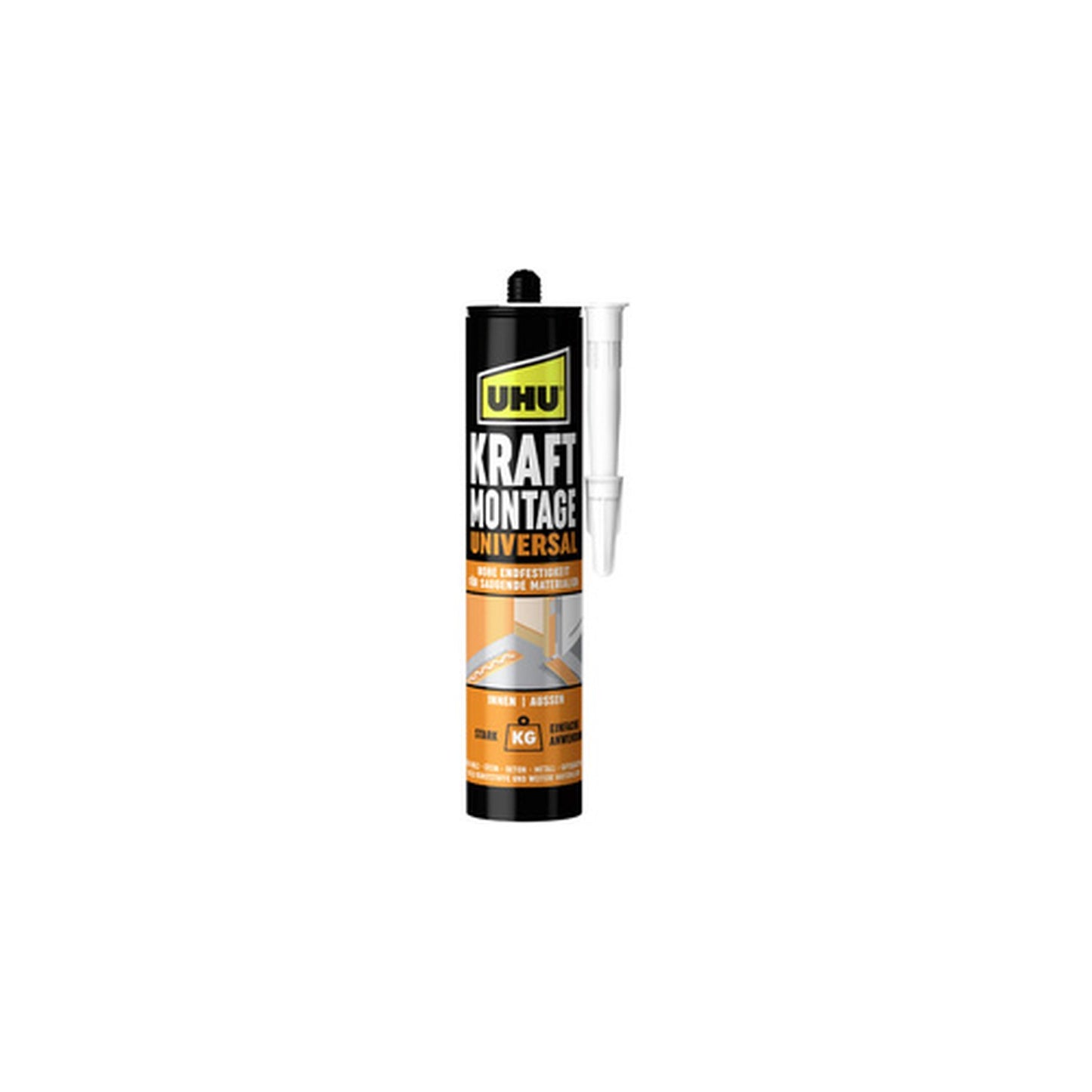 UHU Colle de montage KRAFT UNIVERSAL, cartouche 470 g, blanc