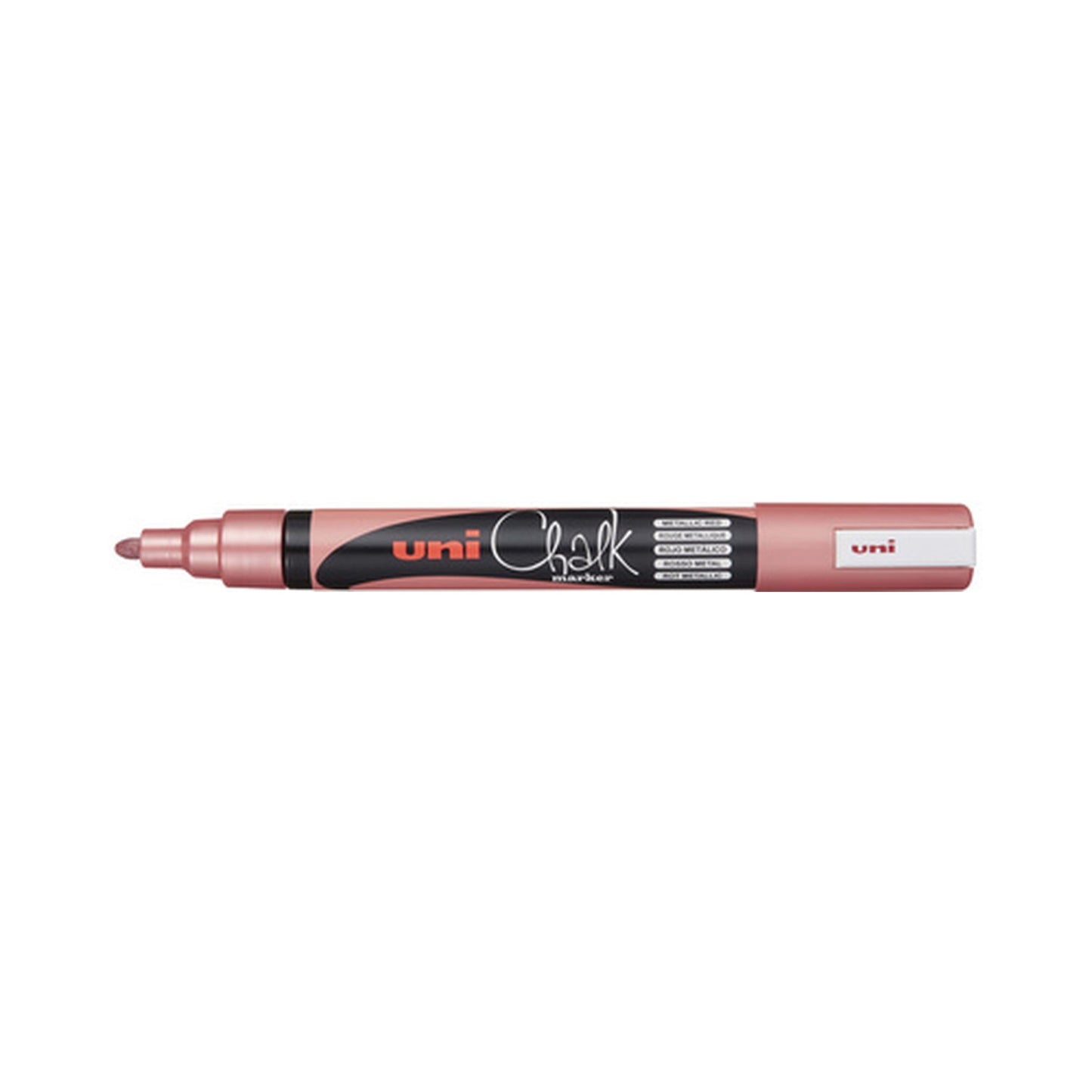 uni-ball Marqueur craie Chalk marker PWE5M, rouge métallique