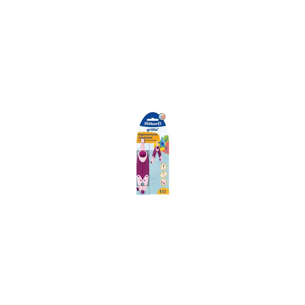 Pelikan Compas scolaire griffix Sweet Berry, boîte pliable