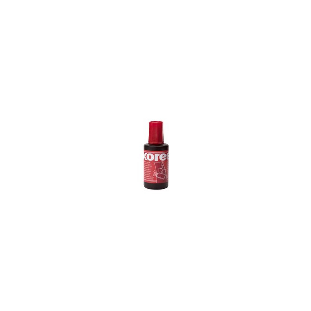 Kores Encre pour tampon encreur, contenu: 27 ml, rouge
