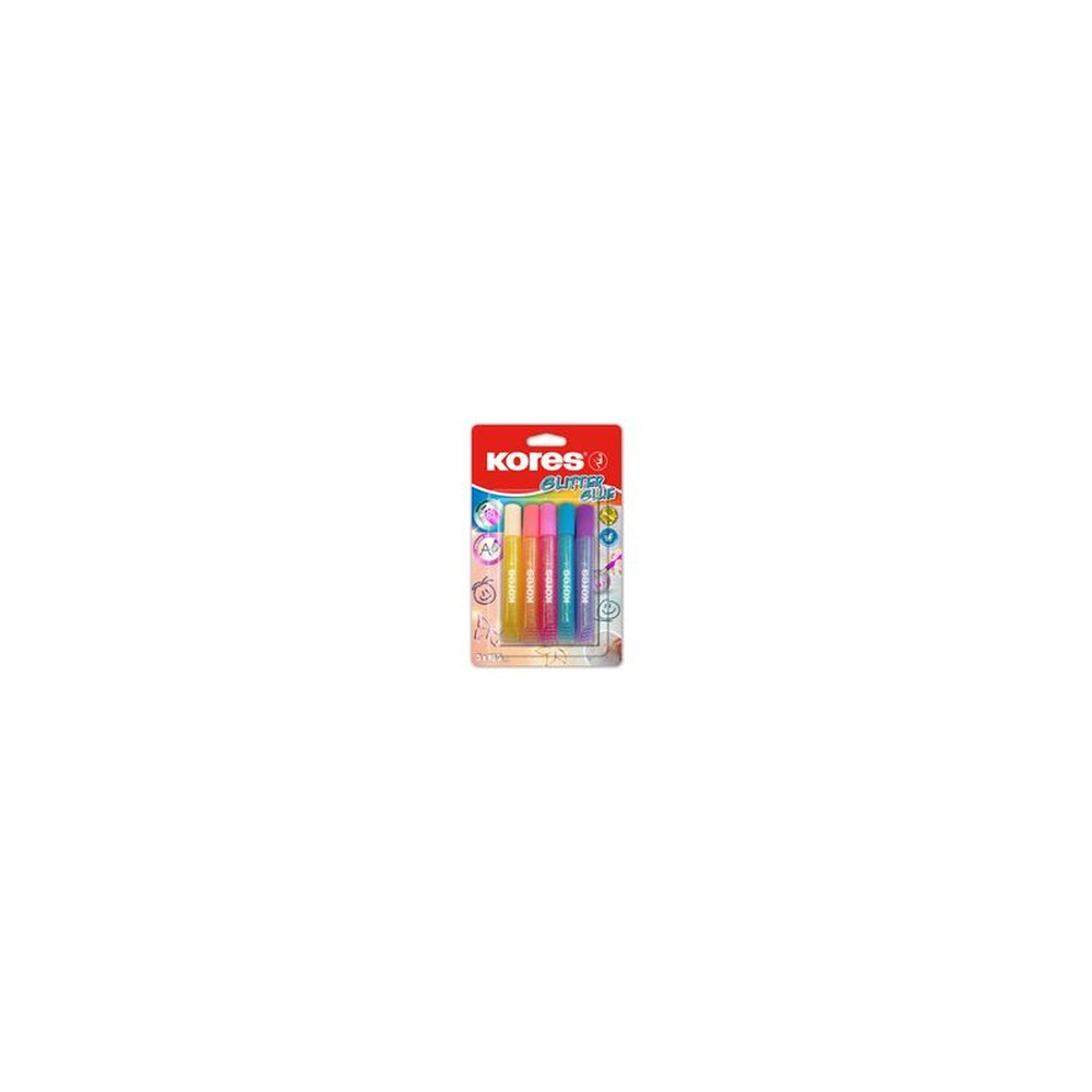Kores Colle liquide "Glitter Glue", couleurs pastelles